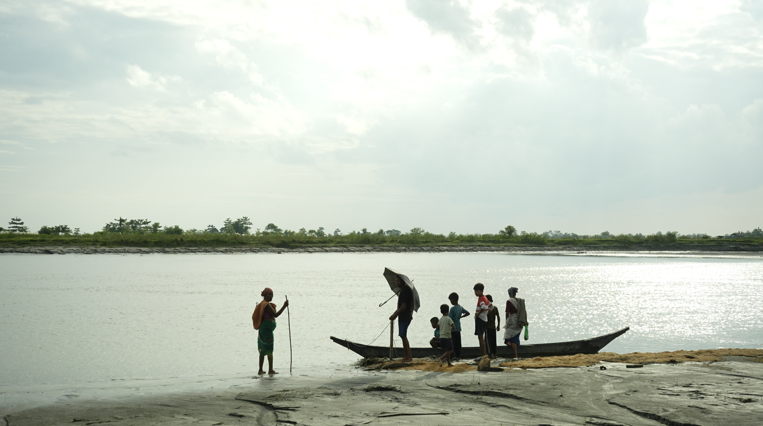 Bonfire evening in Majuli